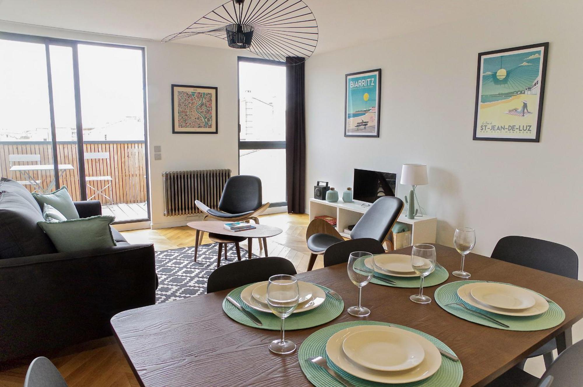 Belle Vue - Vue Exceptionnel Chartrons 2 Chambres Avec Parking Bordeaux Exterior photo
